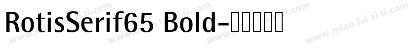 RotisSerif65 Bold字体转换